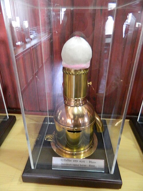 アレッピー灯台で使用されている石油蒸気バーナー