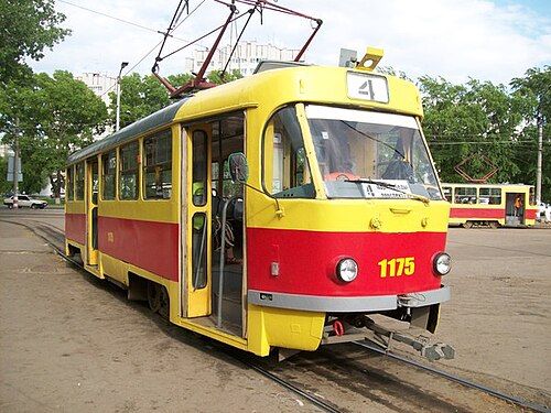レトロなタトラT3路面電車