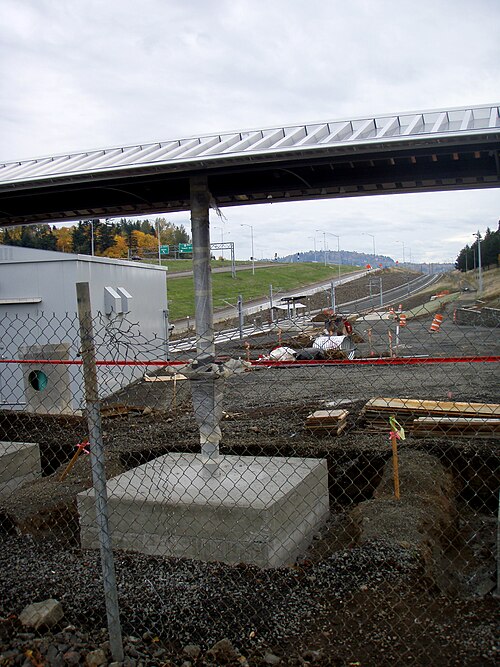 2009年に建設中の駅
