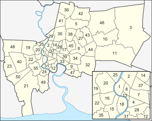バンコクの地図