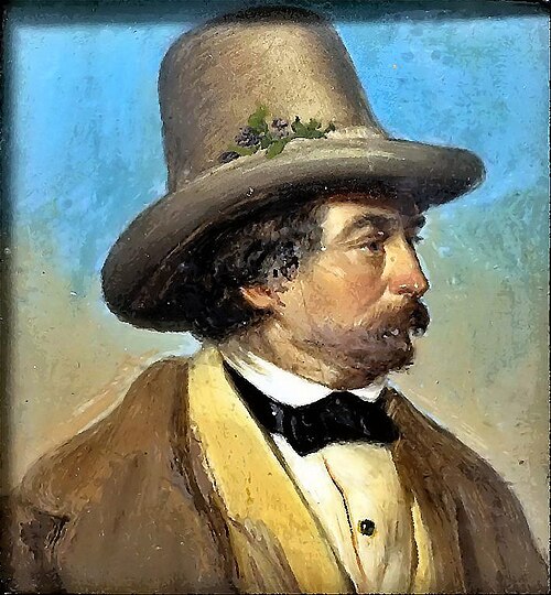 Mathias Schmid (Austria, 1835–1923). Man in a hat