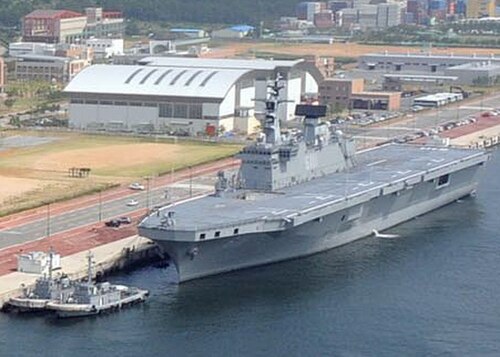韓国の独島港にて