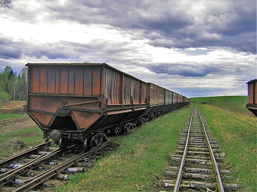 トンシャエフスキー地区のアルツェヴォ泥炭狭軌鉄道