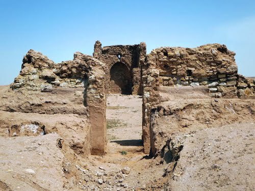 古代の石造りの建物の遺跡