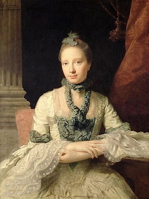 スーザン・オブライエン夫人(1743年 - 1827年)、ウィリアム・オブライエンの妻、1761年頃。
