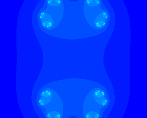 z 2 + 0.7885 eia のジュリア集合、{\displaystyle z^{2}+0.7885\,e^{ia},} ただし、a は 0 から 2 π {\displaystyle 2\pi } の範囲です。