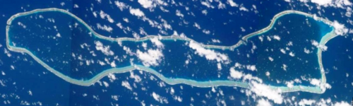 マケモ環礁のNASAの写真。