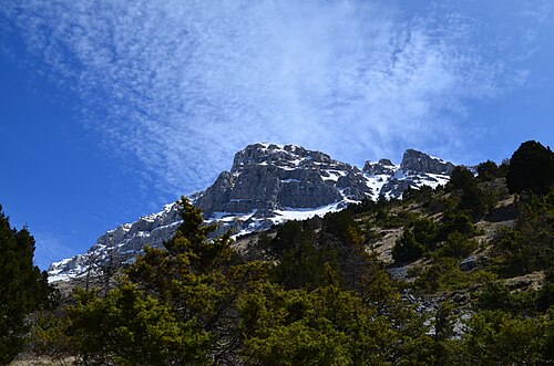 ティンフェ山の雪景色
