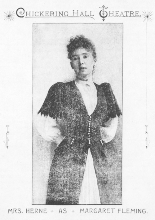 「マーガレット・フレミング役のハーン夫人」、1891年。女優キャサリン・コーコランを描いた作品。