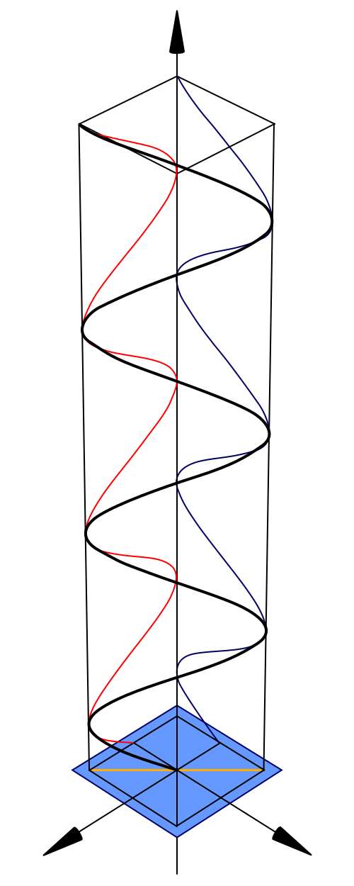 直線偏光図