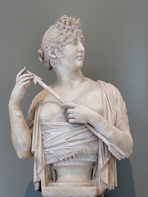 奥さん。狩人ダイアナ役のド・ヴェルニナック、1800年代、ルーヴル美術館
