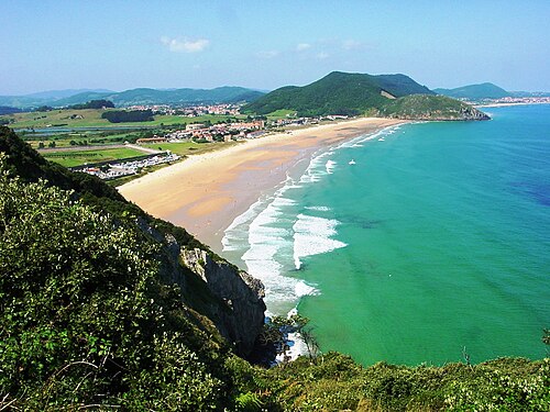 カンタブリアの海岸。