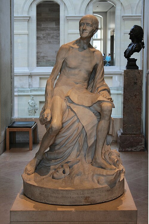 ヴォルテール（1776年）、ジャン＝バティスト・ピガール作、パリのルーブル美術館。