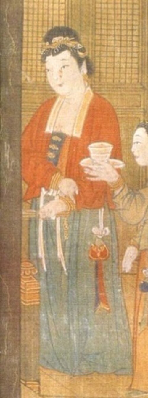 A female ghost in typical Ming-style Hanfu, adapted from a Buddhist allegory