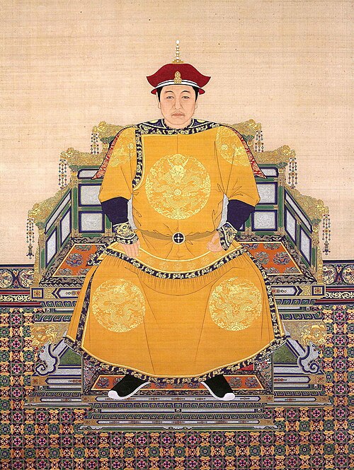 清朝の特別な行事のための龍のローブ