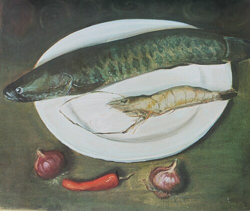 生魚とエビ