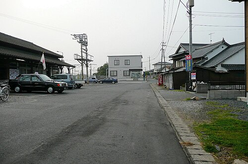 駅前広場の眺め。
