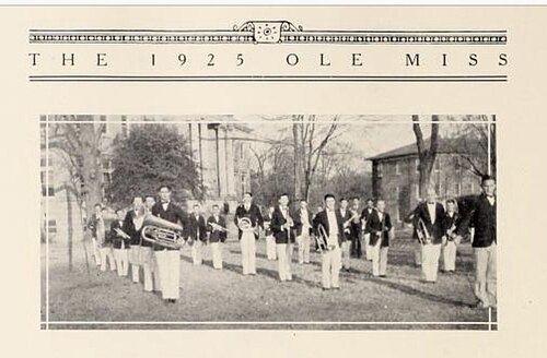 1925 年の Ole Miss バンド