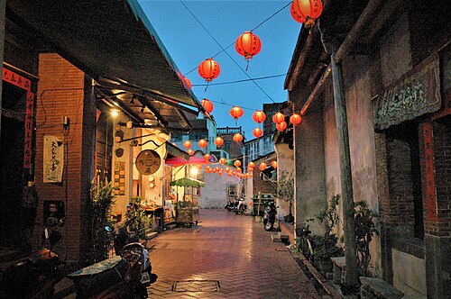 鹿港旧市街の路地