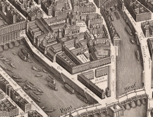 1730年代のパレ・デ・パリ（テュルゴーによるパリ地図の一部）