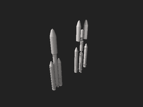 タイタンIVのインタラクティブな3Dモデル