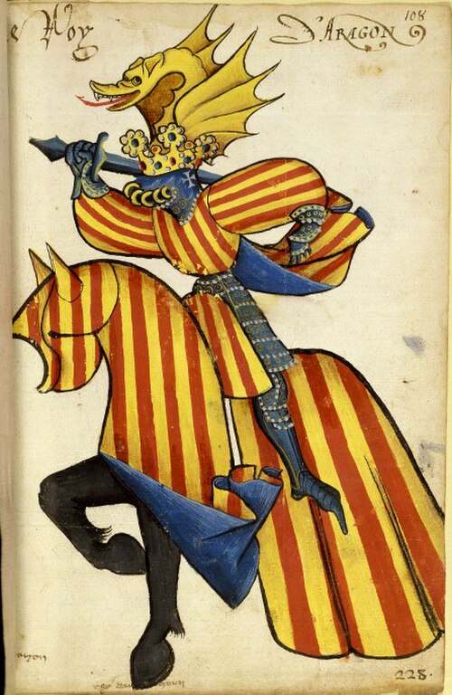 Le grand armourial équestre de la Toison d'or のアラゴン王