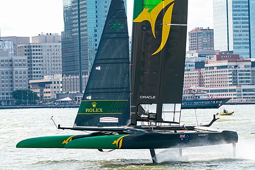 ニューヨークセイルGPで優勝したオーストラリアチーム。