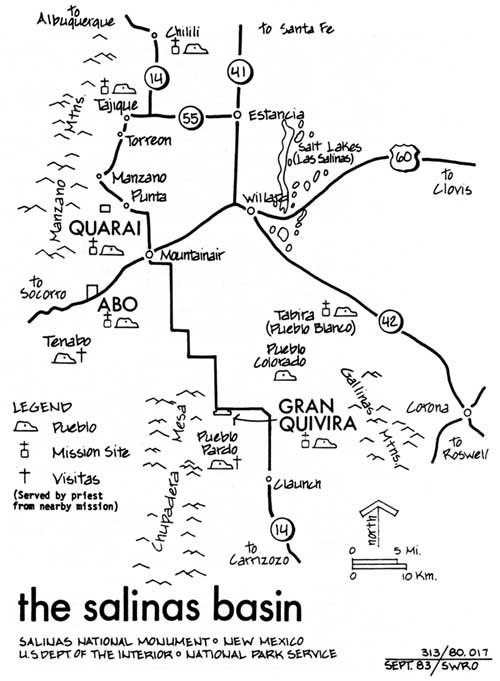 トンピロインディアンの領土の地図