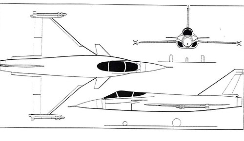 Novi Avionの正投影図