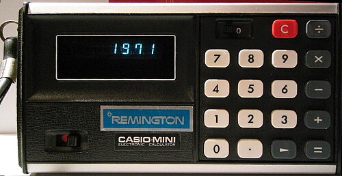 カシオのCM-602ミニ電子計算機は、1970年代に基本的な機能を提供していた。