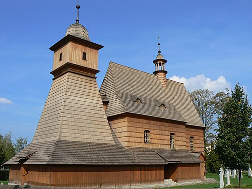 モラヴィア地方フラボヴァの木造教会（14 世紀 - 1564 年）