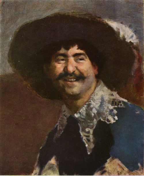 フィリッポ・コラロッシは、フィンランドの画家ヘレン・シェルベック(1862-1946)のために騎士のポーズをとった。