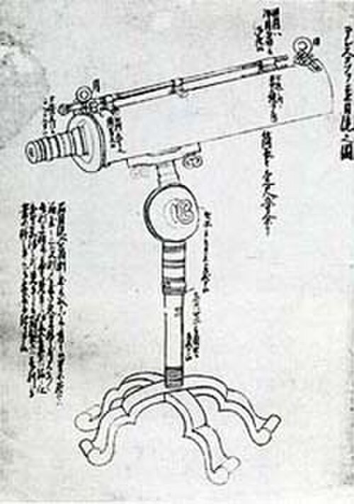 国朝の反射望遠鏡、1831年