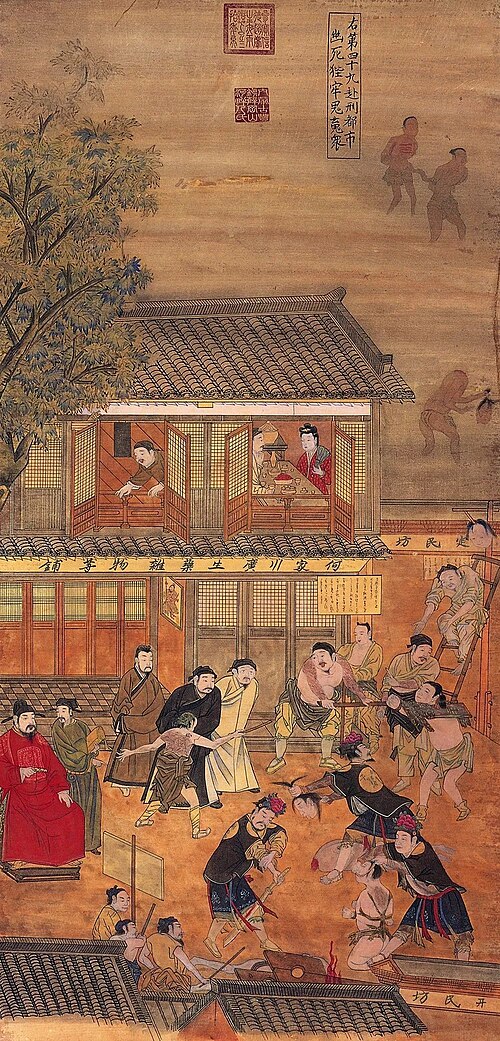死刑と投獄による死、宝寧寺、明代