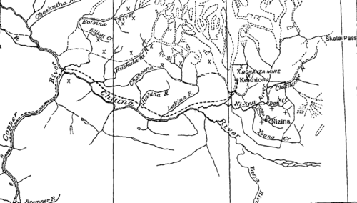 チティナ川の地図