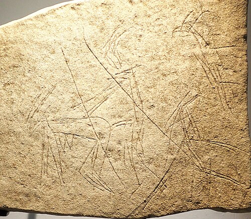性行為を描いた石碑、紀元前3千年紀～2千年紀、ソリェル博物館（マヨルカ島）