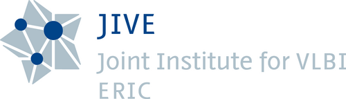 星と「JIVE、Joint Institute for VLBI ERIC」の文字が入ったJIVEのフルロゴ
