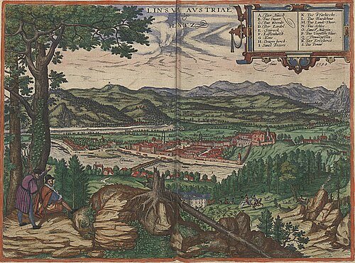 Braun and Hogenberg LINSVM AVSTRIAE Anno 1594
