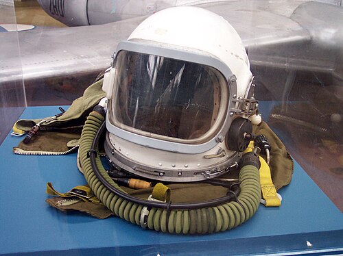 1980年代のソ連のMiG-25パイロットヘルメット
