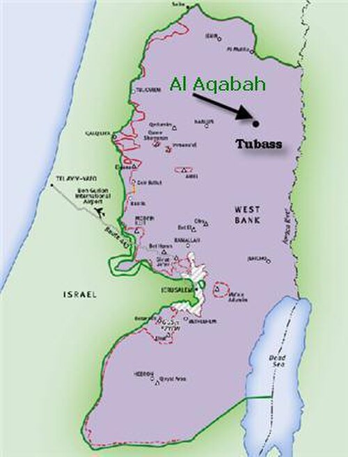 イスラエルの管理下にあるヨルダン川西岸地区C地区のアカバ。