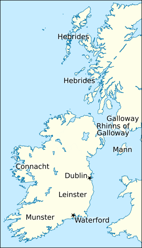 イギリスとアイルランドの地図