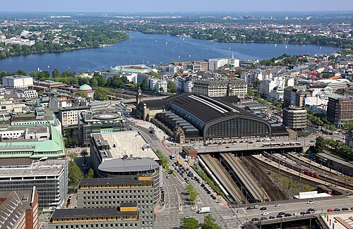 ドイツで最も混雑する鉄道駅、ハンブルク中央駅