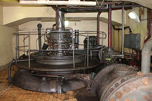 ゾラゲット水力発電所の水力タービン