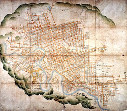 仙台城周辺地図
