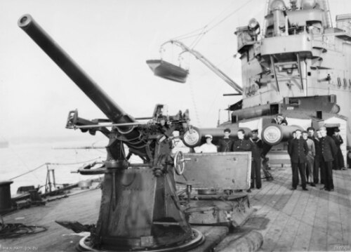 1918年12月、オーストラリア海軍艦艇HMASオーストラリアにて