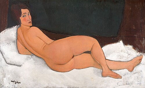 Nu couché（シュル・ル・コテ・ゴーシュ）、1917年