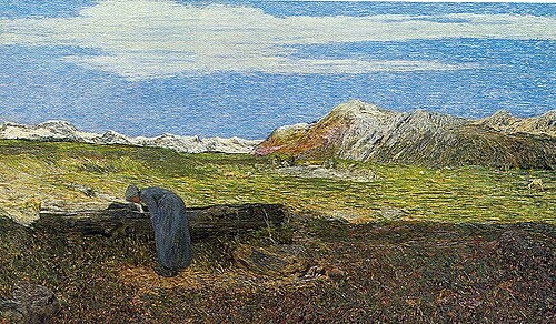 アルプスの風景、1893～94年