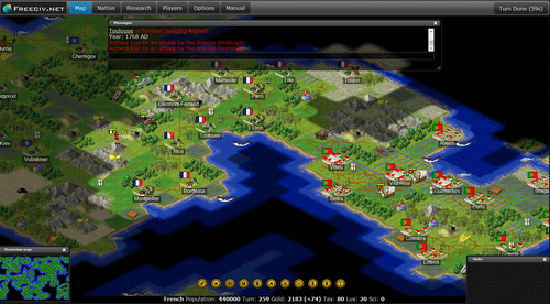 Play.Freeciv.org スクリーンショット