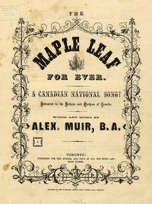 「The Maple Leaf Forever」の楽譜カバー