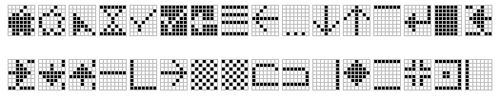 Apple IIGSで発見された改訂版MouseText